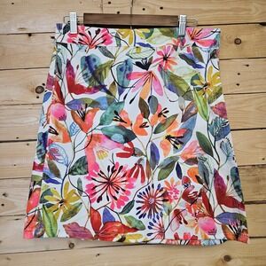 RipSkirt Hawaii Watercolor Floral Wrap Skirt Medium Length 2 Beach Cover UP